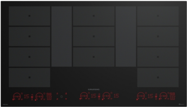 Plaque de cuisson induction GRUNDIG - 11 feux - 90 cm - GIEI938980I